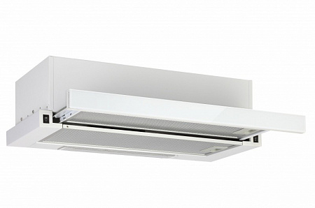 Вытяжка для кухни AMARI Slide 2 мотора (50, 60 см) white glass