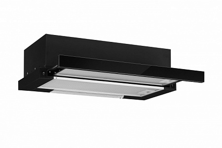 Вытяжка для кухни AMARI Slide 2 мотора (50, 60 см) black glass